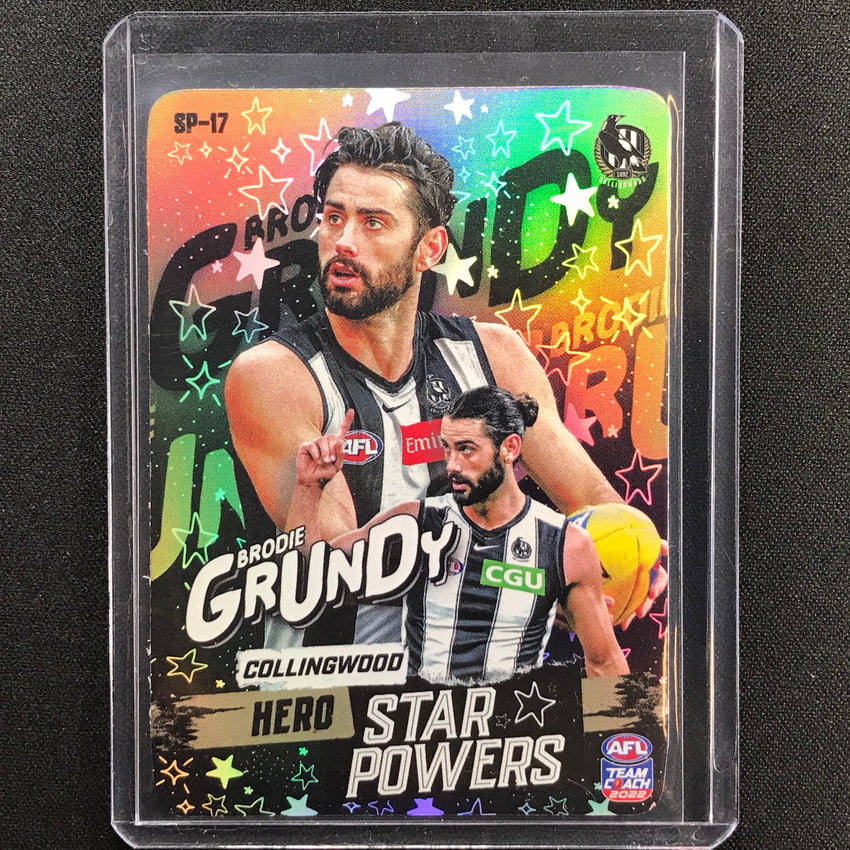 2022 Teamcoach BRODIE GRUNDY Star Powers Hero Team #17