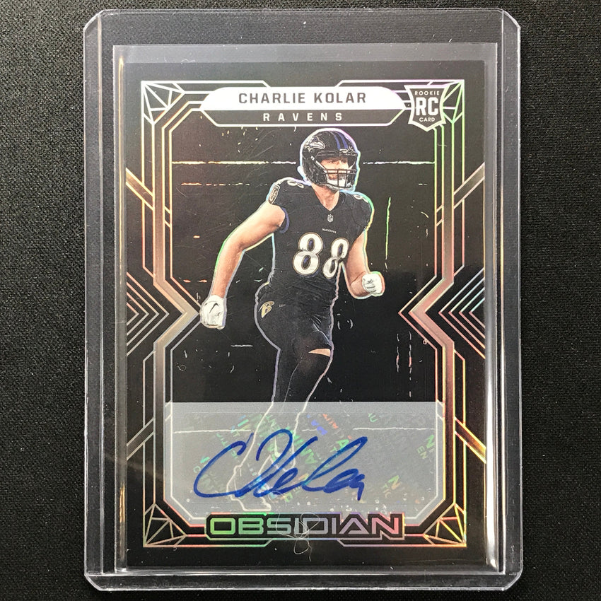 2022 Obsidian Charlie Kolar Rookie Signatures Auto Silver 35/199
