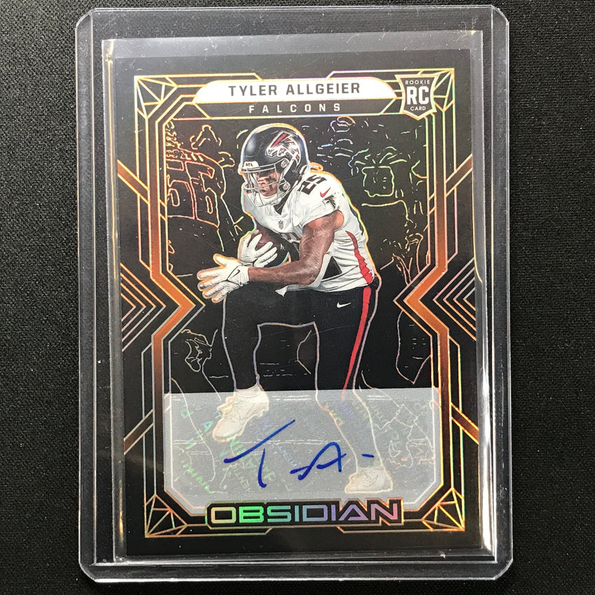 2022 Obsidian Tyler Allgeier Rookie Signatures Auto Electric Etch Orange 56/99