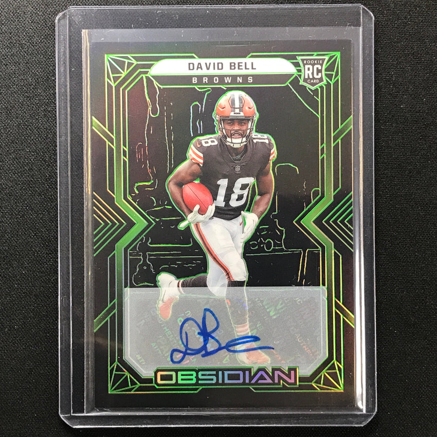 2022 Obsidian David Bell Rookie Signatures Auto Electric Etch Green 26/50