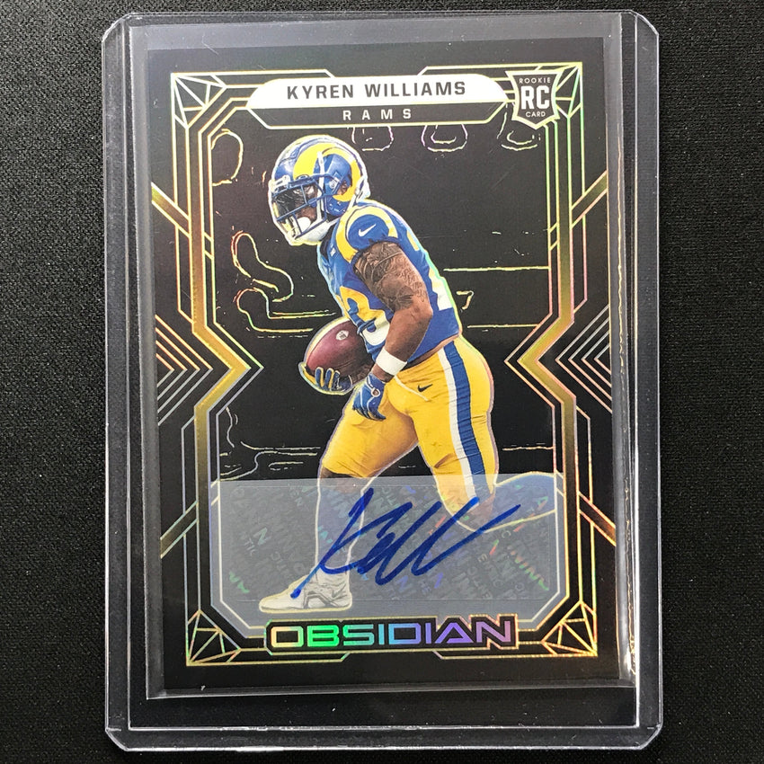 2022 Obsidian Kyren Williams Rookie Signatures Auto Electric Etch Yellow 11/25