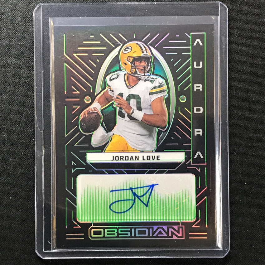 2022 Obsidian Jordan Love Aurora Auto Electric Etch Green 4/50