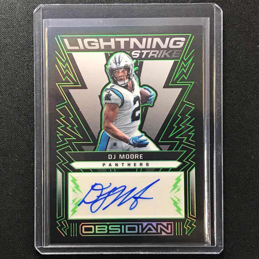 2022 Obsidian Dj Moore Lightning Strike Auto Electric Etch Green 49/50