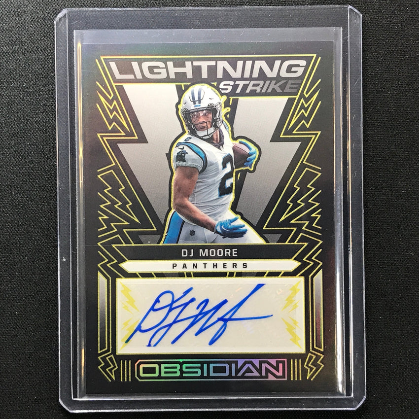 2022 Obsidian Dj Moore Lightning Strike Auto Electric Etch Yellow 10/25
