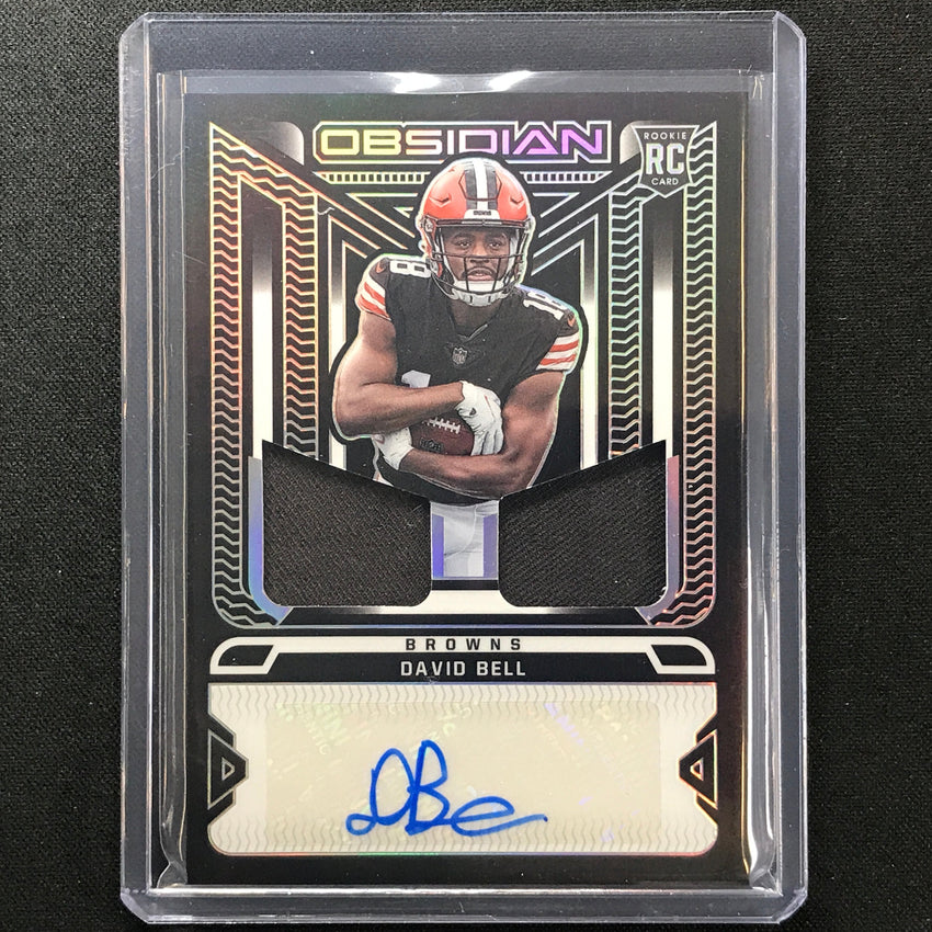 2022 Obsidian David Bell Rookie Dual Jersey Ink Relic Auto Silver 161/175
