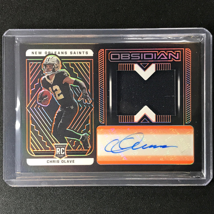 2022 Obsidian Chris Olave Rookie Jersey Auto Electric Etch Orange 11/99