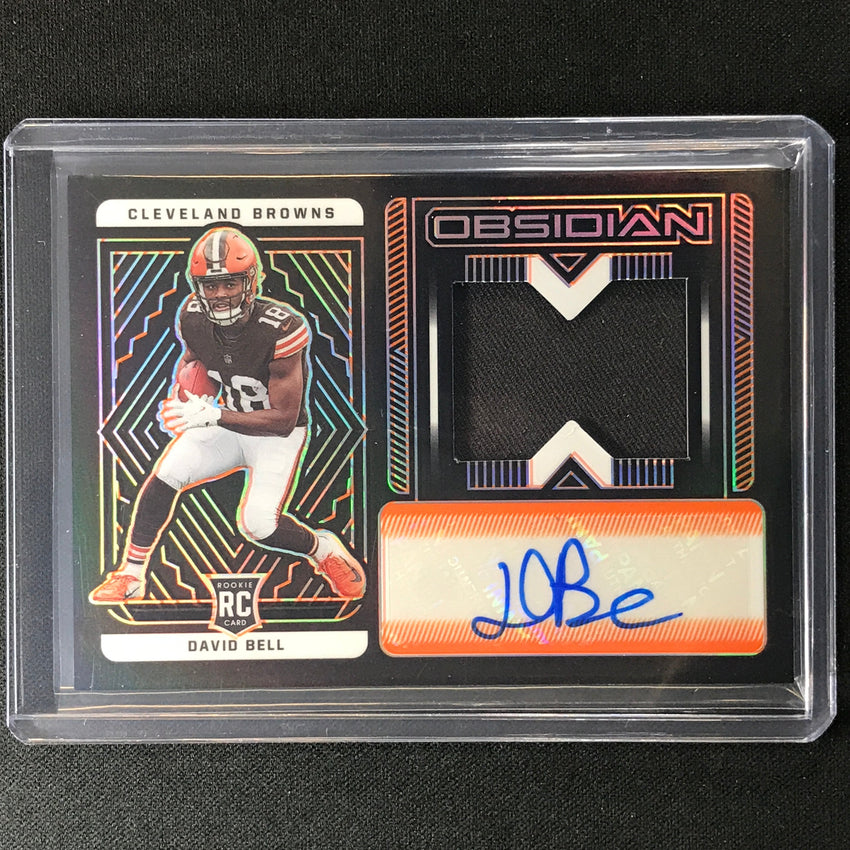 2022 Obsidian David Bell Rookie Jersey Auto Electric Etch Orange 63/99