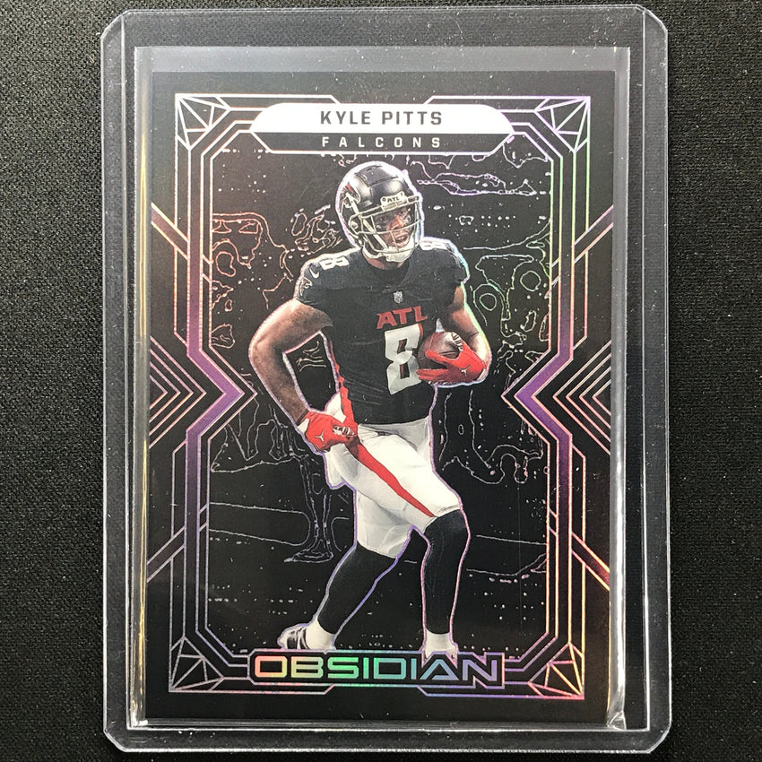 2022 Obsidian Kyle Pitts Base Electric Etch Purple 55/100