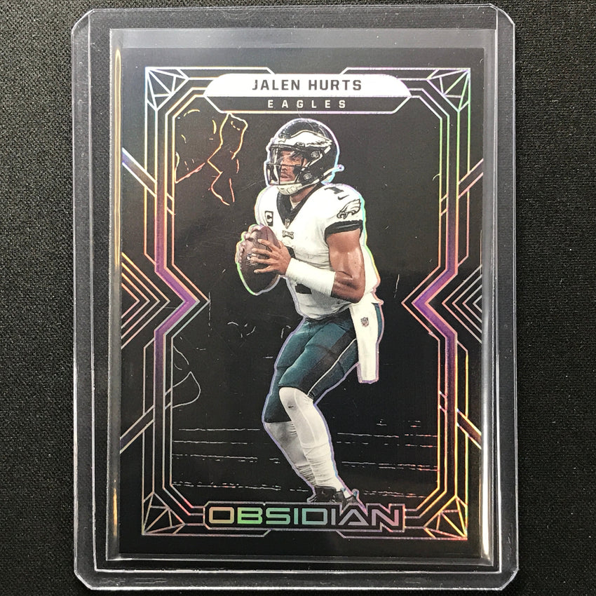 2022 Obsidian Jalen Hurts Base Electric Etch Purple 95/100