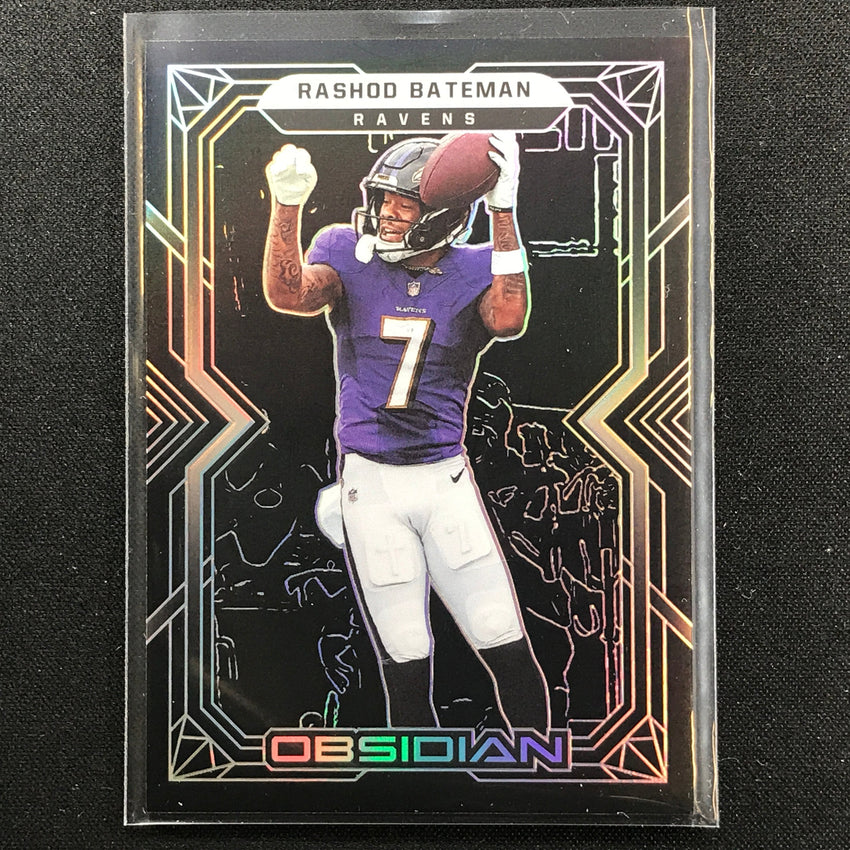 2022 Obsidian Rashad Bateman Base Silver Prizm No 7