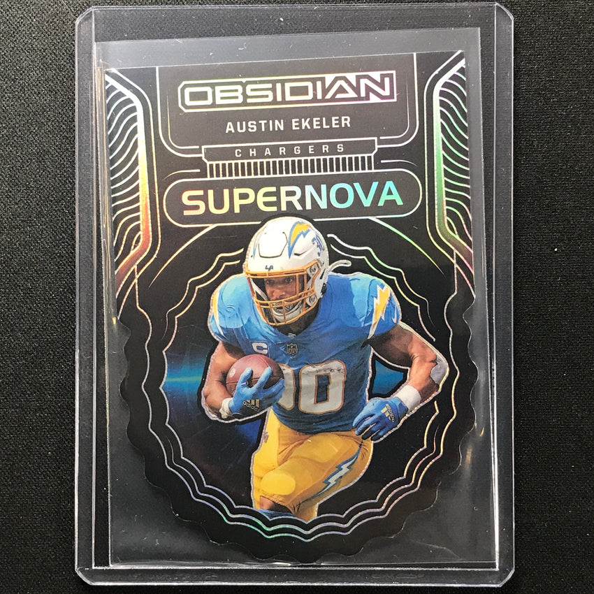 2022 Obsidian Austin Ekeler Supernova Die-cut Silver 41/99