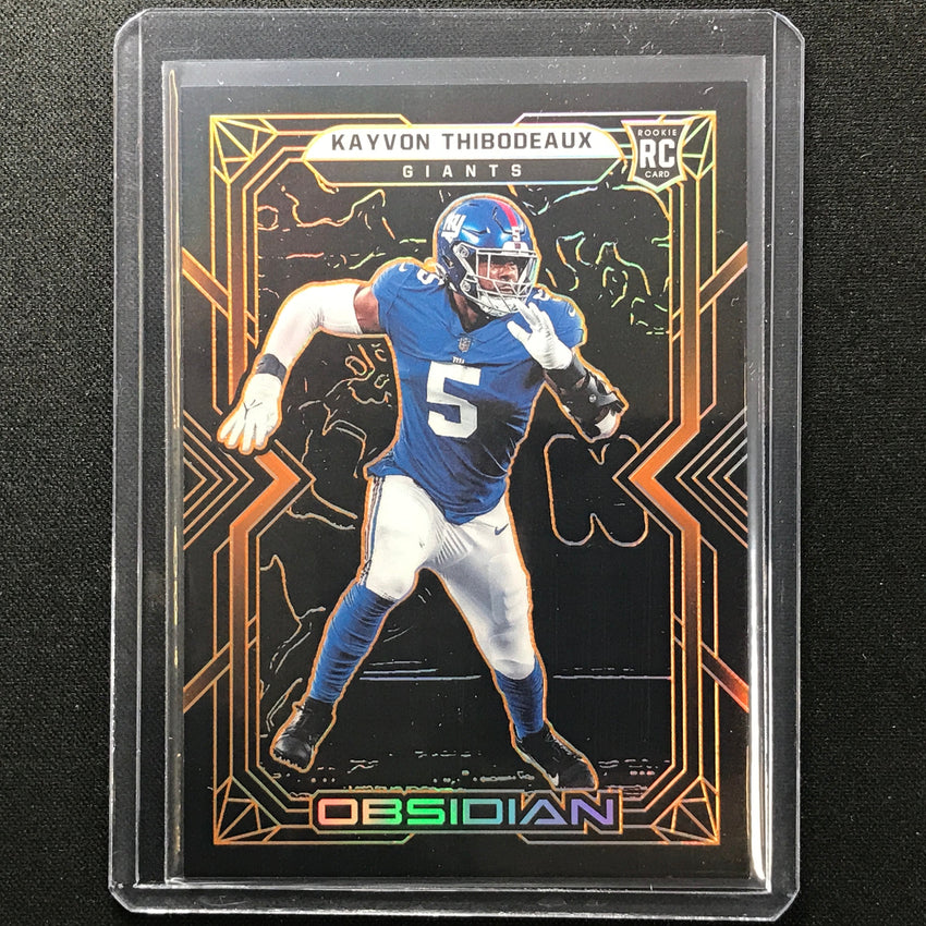 2022 Obsidian Kayvon Thibodeaux Rookie Electric Etch Orange 8/75