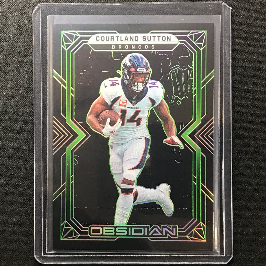 2022 Obsidian Courtland Sutton Base Electric Etch Green 24/50