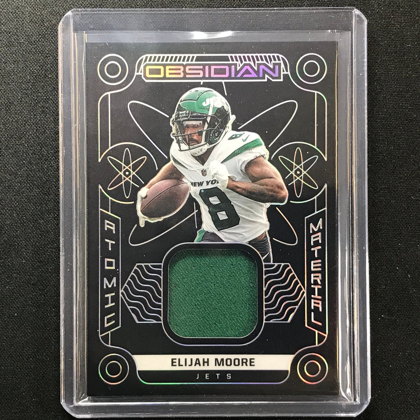 2022 Obsidian Elijah Moore Atomic Materials Jersey Silver 59/125
