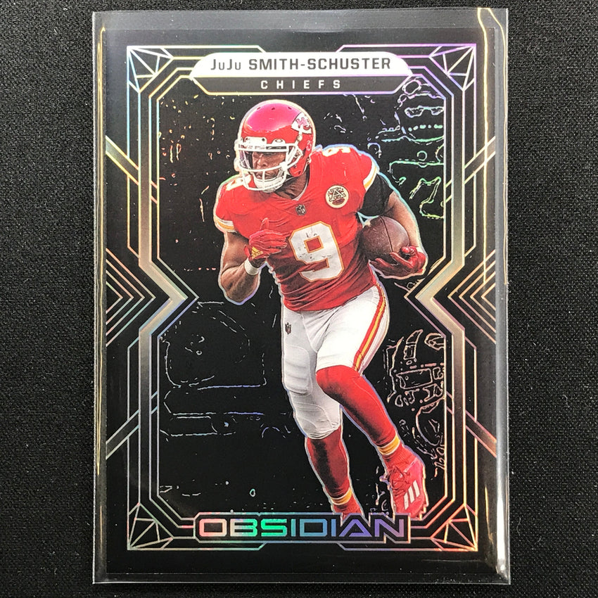 2022 Obsidian Juju Smith-schuster Base Silver Prizm No 60