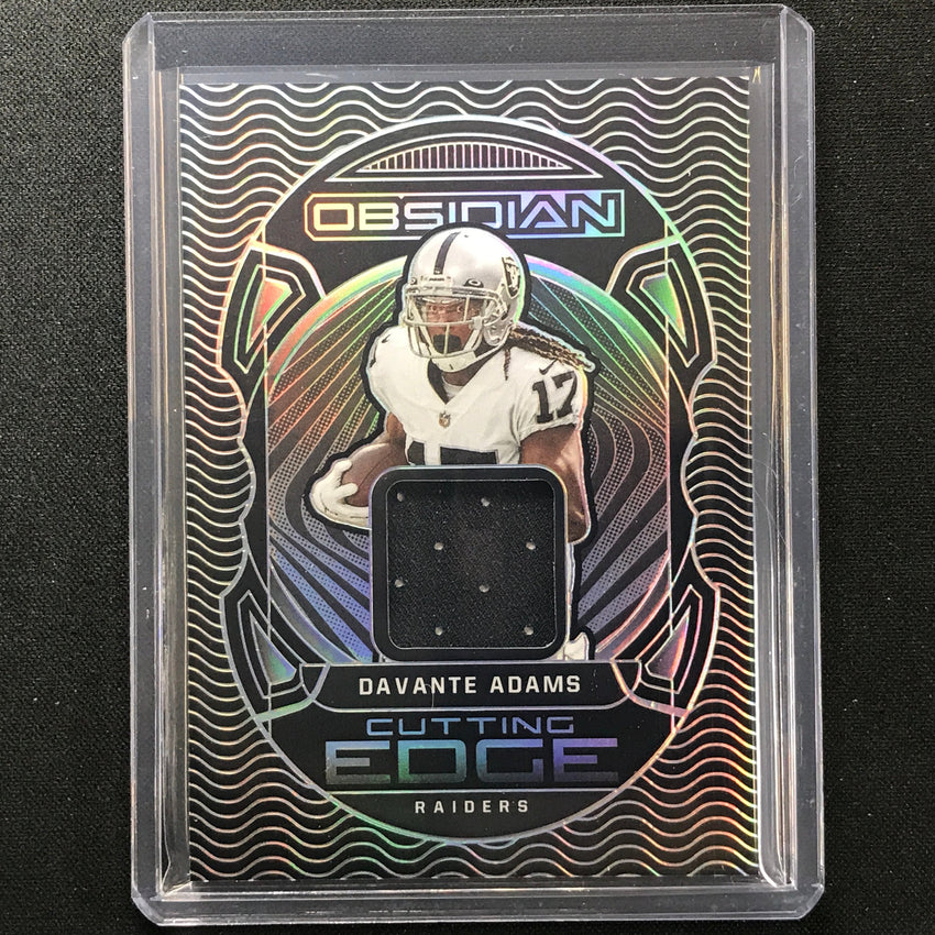 2022 Obsidian Davante Adams Cutting Edge Jersey Silver 88/100