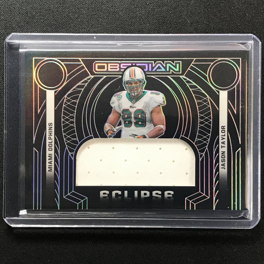 2022 Obsidian Jason Taylor Eclipse Jersey Silver 43/100