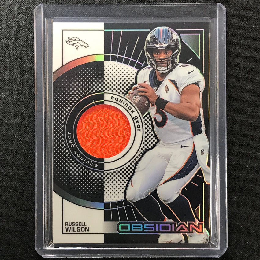 2022 Obsidian Russell Wilson Equinox Gear Jersey Silver 77/100