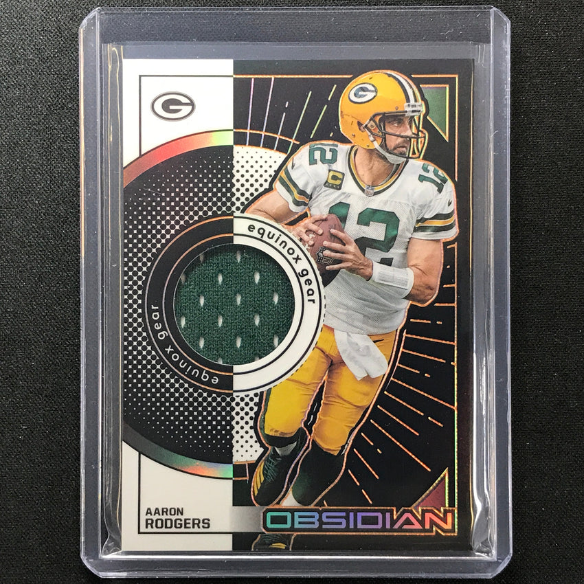 2022 Obsidian Aaron Rodgers Equinox Gear Jersey Orange 57/75