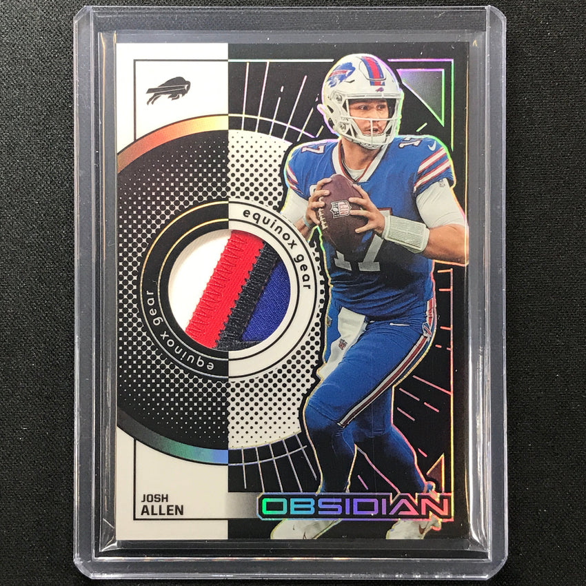 2022 Obsidian Josh Allen Equinox Gear Jersey Patch Yellow 11/25