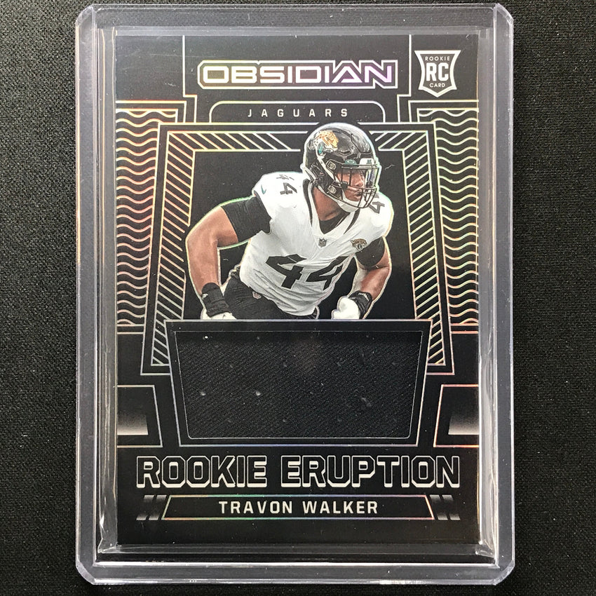 2022 Obsidian Travon Walker Rookie Eruption Jersey Silver 39/100