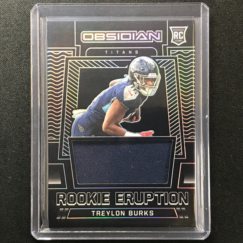 2022 Obsidian Treylon Burks Rookie Eruption Jersey Silver 44/100
