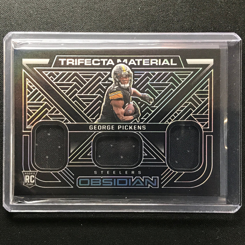 2022 Obsidian George Pickens Trifecta Material Rookie Triple Jersey 47/125