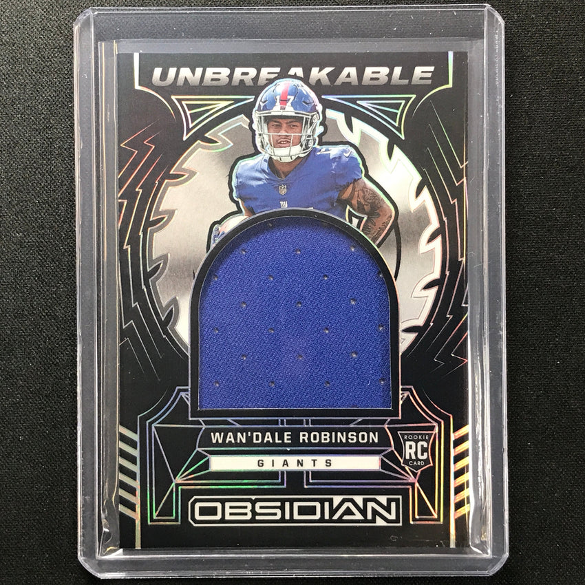 2022 Obsidian Wandale Robinson Unbreakable Material Rookie Jersey 119/125