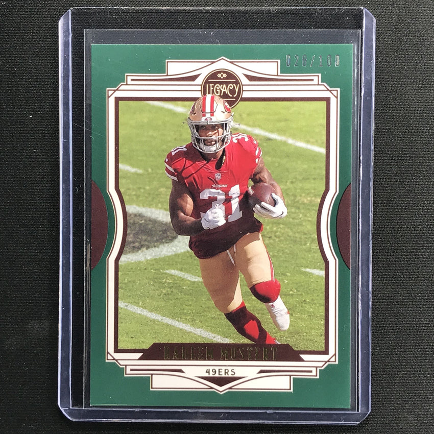 2021 Legacy Raheem Mostert Base Green 28/100