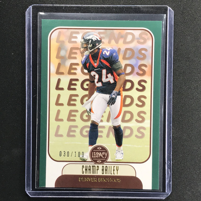 2021 Legacy Champ Bailey Legends Green 30/100