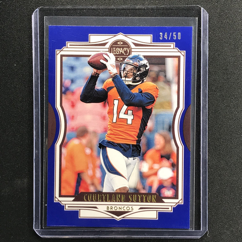 2021 Legacy Courtland Sutton Base Blue 34/50