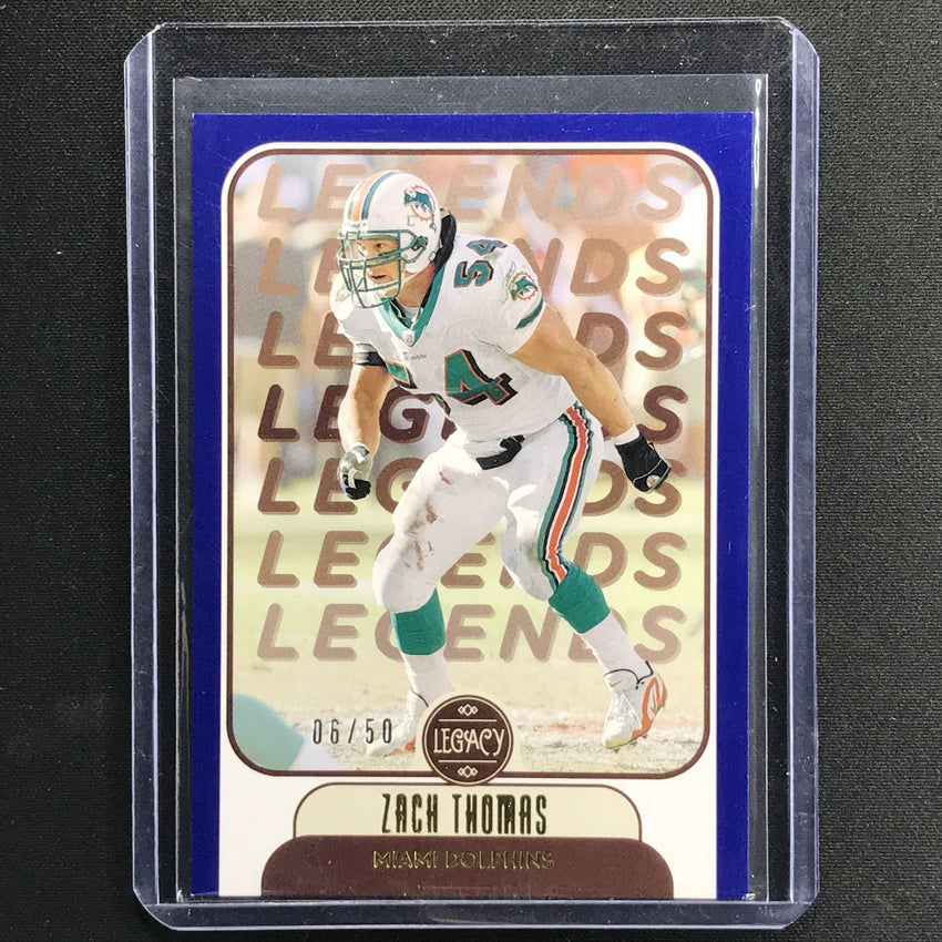 2021 Legacy Zach Thomas Legends Blue 6/50