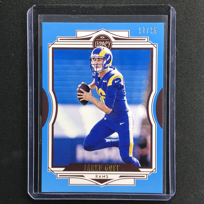 2021 Legacy Jared Goff Base Indigo 17/25