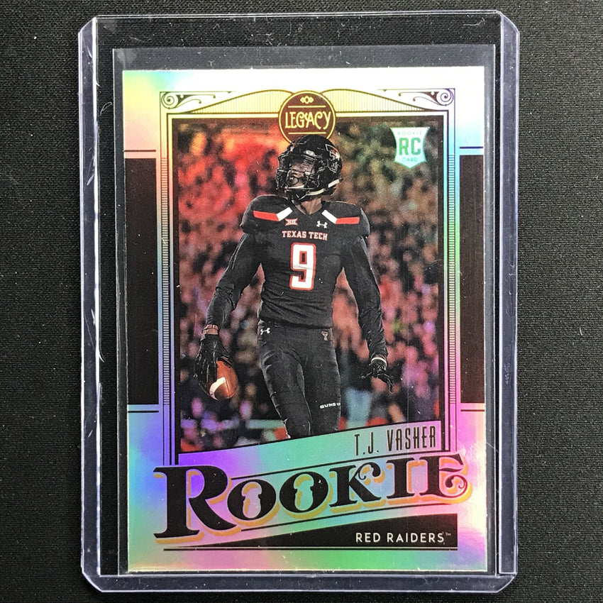 2021 Legacy T.j. Vasher Rookie Premium Edition Silver No 191