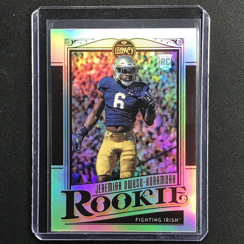 2021 Legacy Jeremiah Owusu-koramoah Rookie Premium Edition Silver No 199