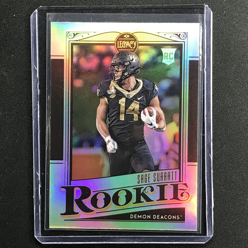 2021 Legacy Sage Surratt Rookie Premium Edition Silver No 156