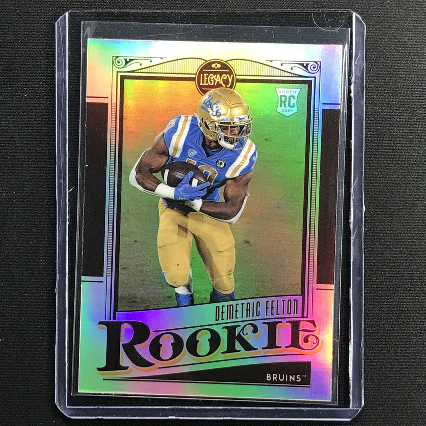 2021 Legacy Demetric Felton Rookie Premium Edition Silver No 195