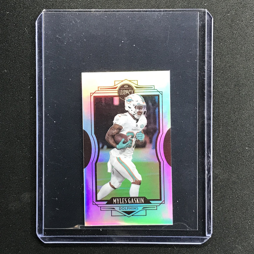 2021 Legacy Myles Gaskin Premium Edition Mini Silver No 50