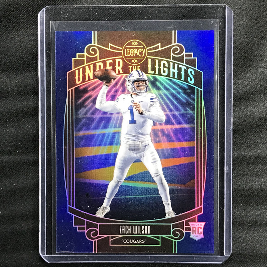 2021 Legacy Zach Wilson Under The Lights Rookie Sapphire 17/35