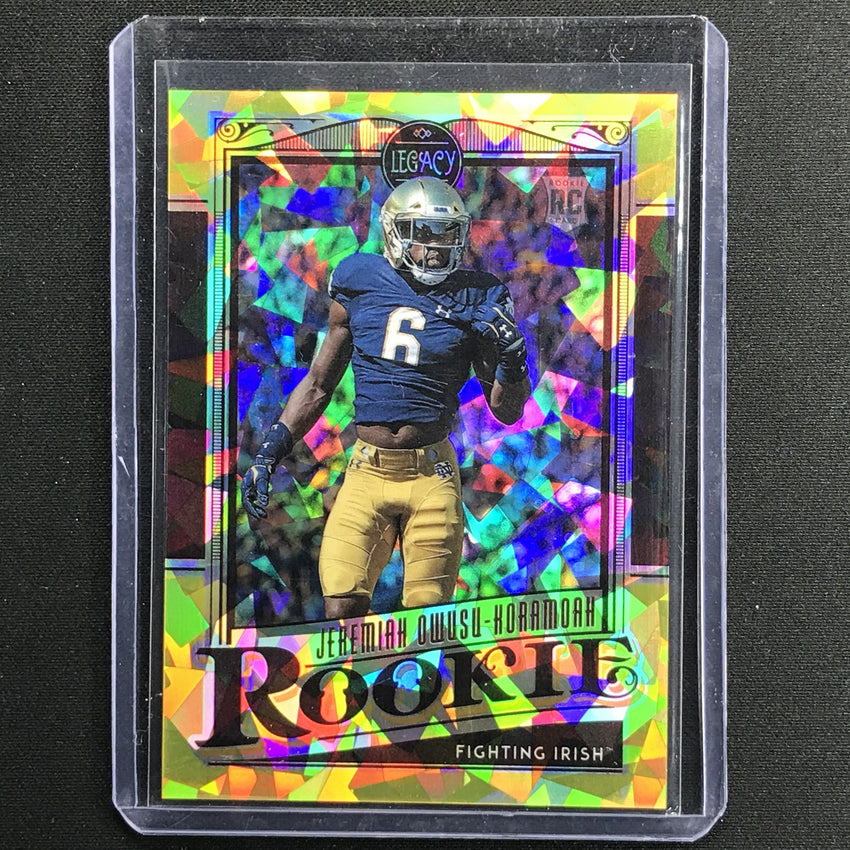 2021 Legacy Jeremiah Owusu-koramoak Rookie Premium Edition Yellow Diamond 22/25