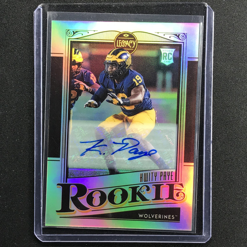 2021 Legacy Kwity Paye Rookie Premium Edition Silver Auto No 181 B