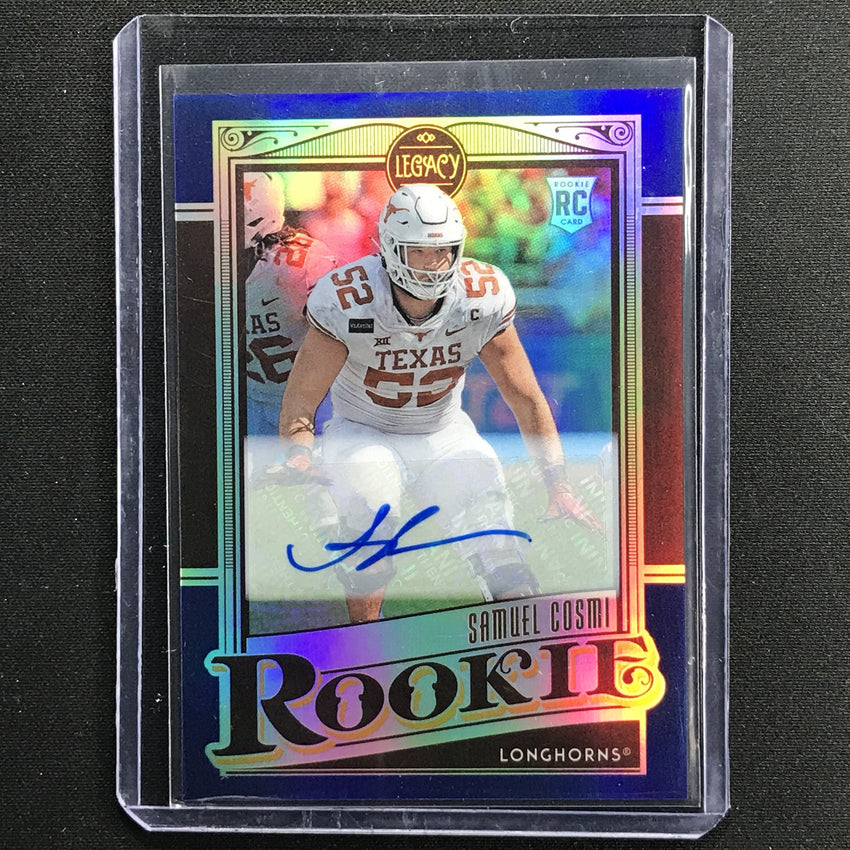 2021 Legacy Samuel Cosmi Rookie Premium Edition Sapphire Auto 28/35