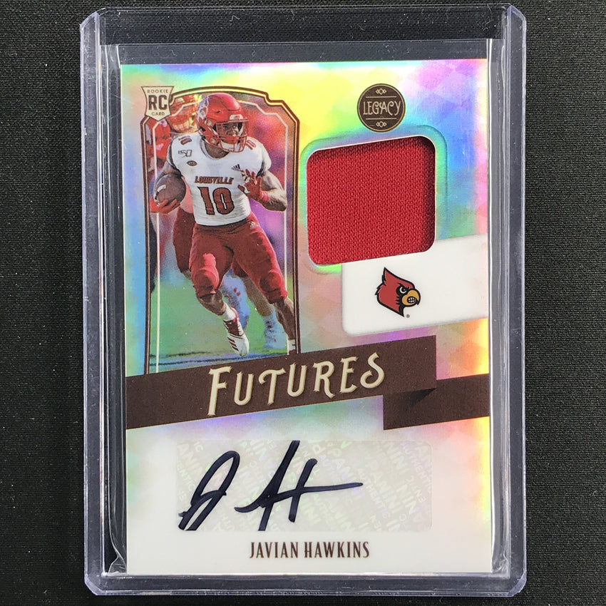 2021 Legacy Javian Hawkins Futures Rookie Patch Auto Silver 170/399