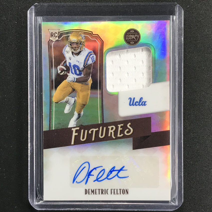 2021 Legacy Demetric Felton Futures Rookie Patch Auto Silver 236/399