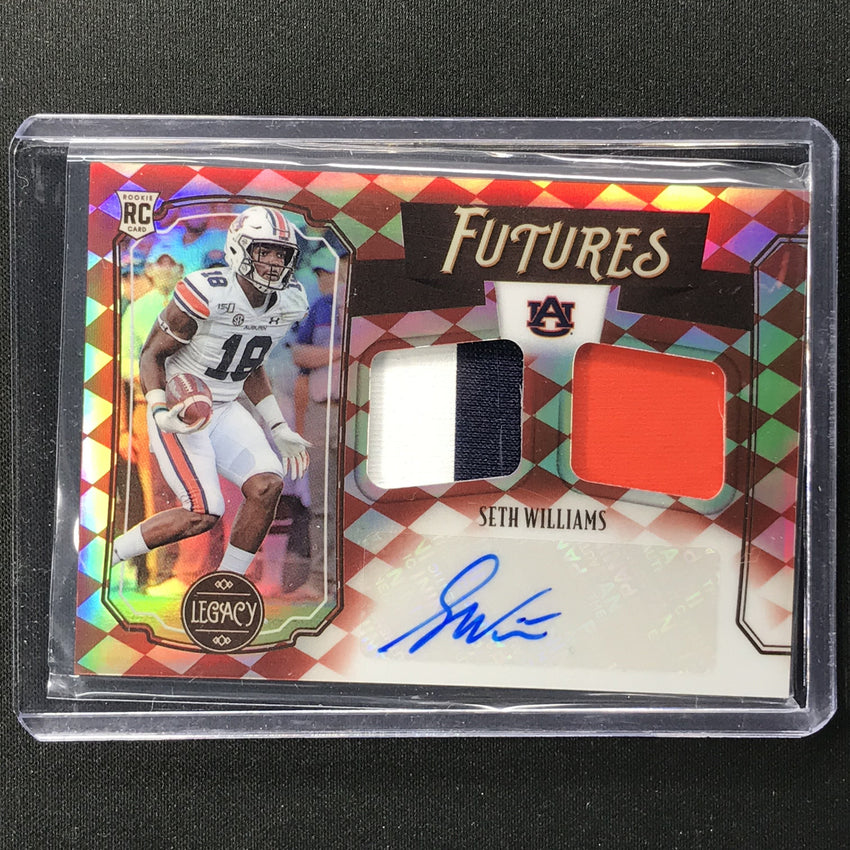 2021 Legacy Seth Williams Futures Dual Rookie Patch Auto Ruby 32/100