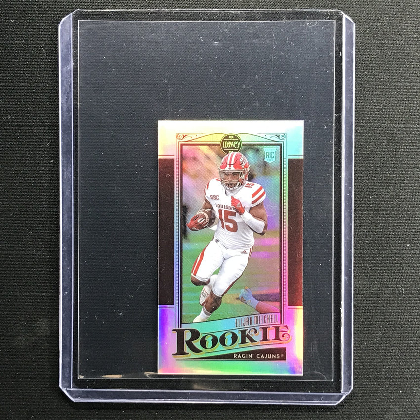 2021 Legacy Elijah Mitchell Rookie Premium Edition Mini Silver No 112