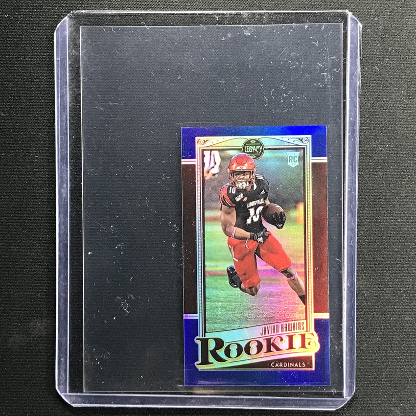 2021 Legacy Javian Hawkins Rookie Premium Edition Mini Sapphire 12/50