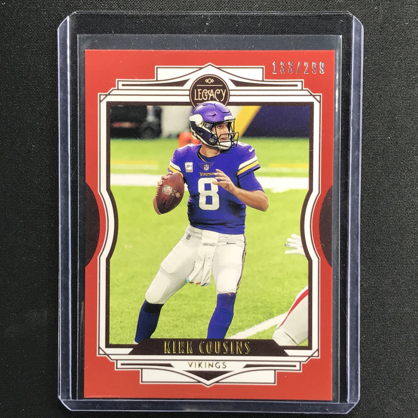2021 Legacy KIRK COUSINS Base Red 133/299