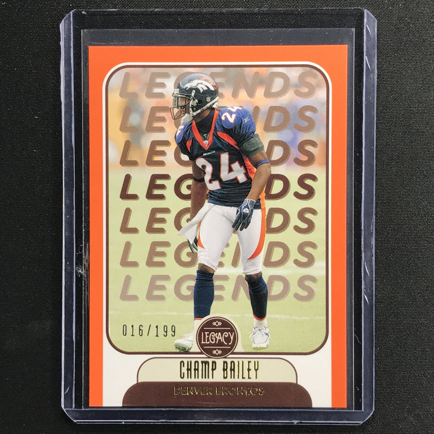2021 Legacy Champ Bailey Legends Orange 16/199