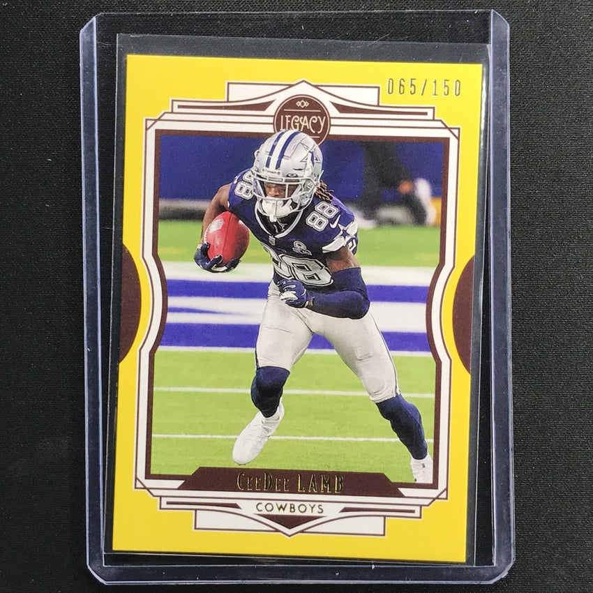 2021 Legacy Ceedee Lamb Base Yellow 65/150